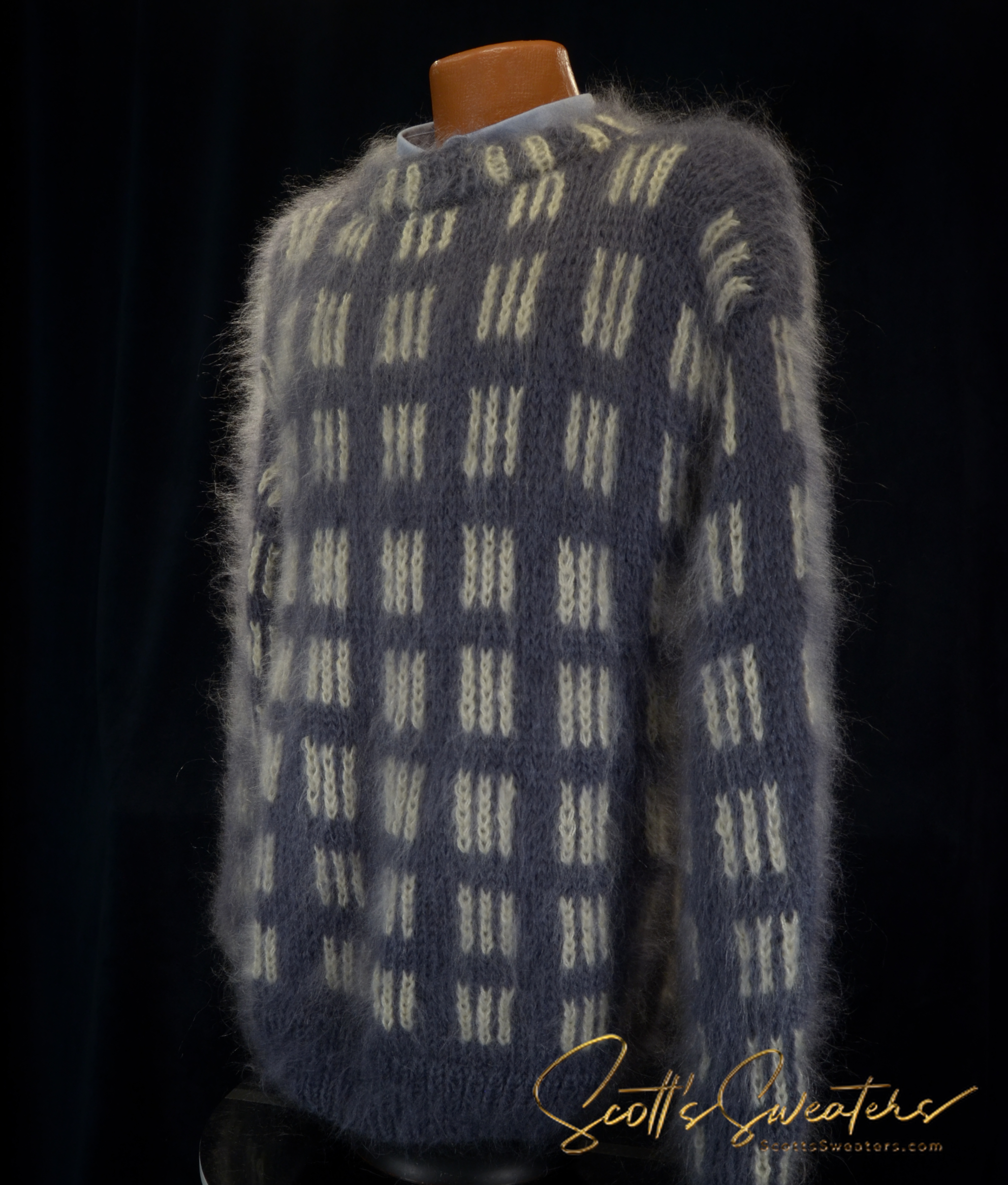 Men's Mohair Crewneck Sweater 