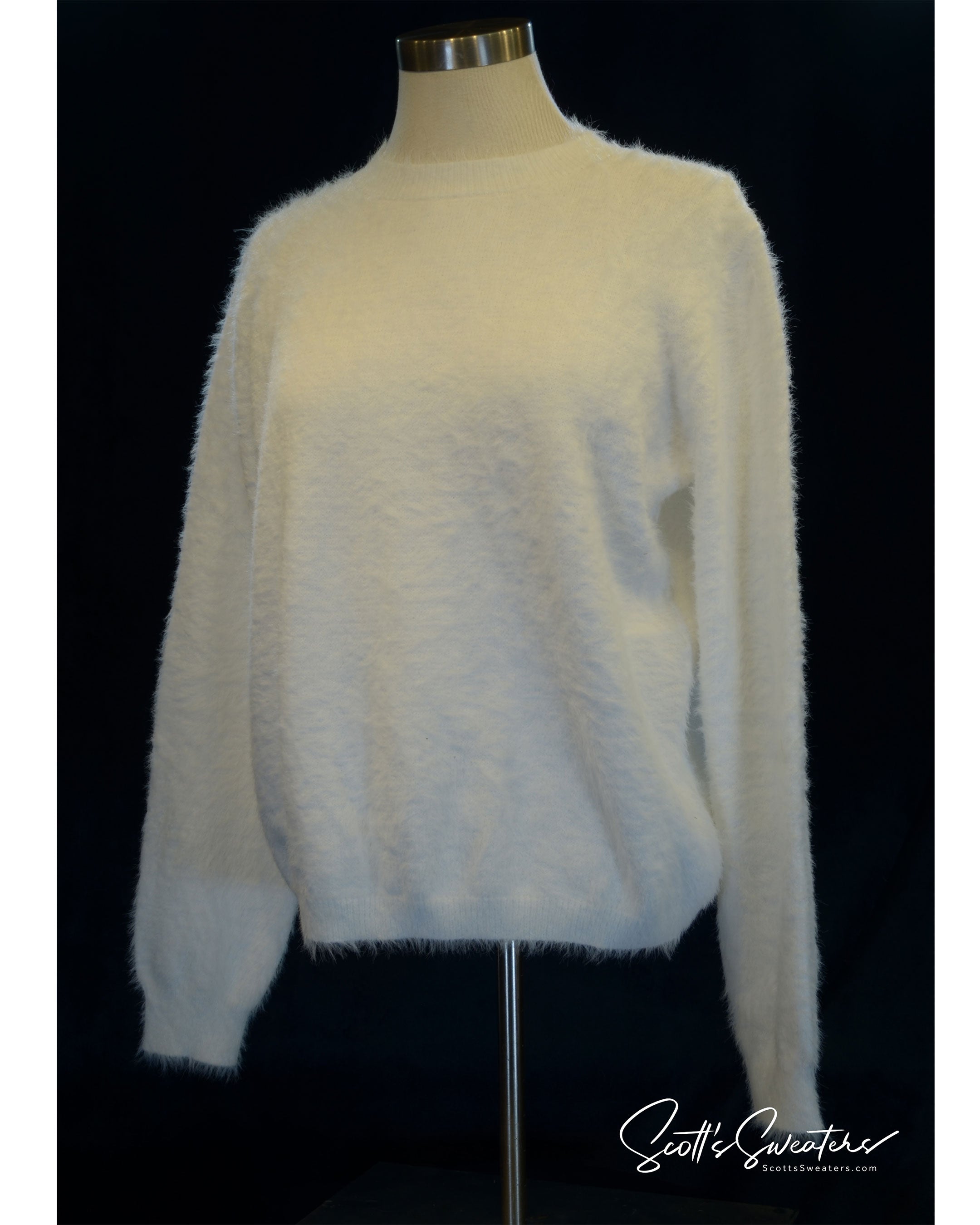 Eyelash Sweaters Women's Fuzzy Plush Sweaters - Very Soft, Lightweight
