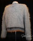 Men's fuzzy sweater modern design in neutral color