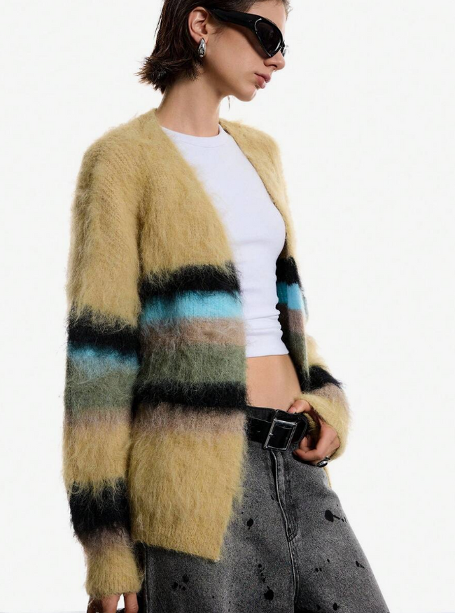 Fuzzy Cardigan sweater unisex