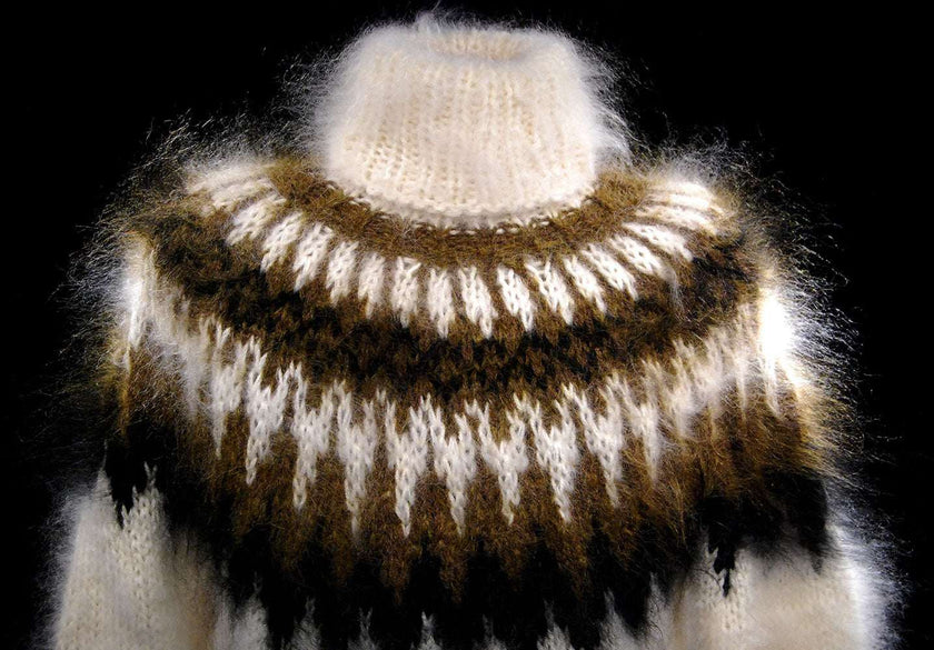 Turtleneck Mohair Sweater Men's