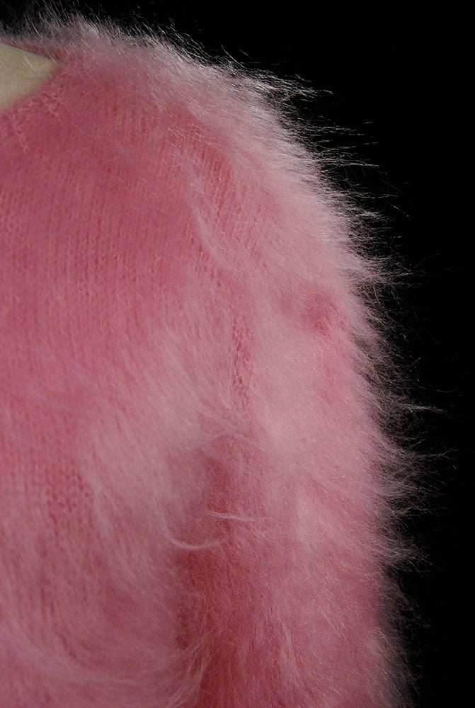 Women's Mohair Sweater Fuzzy Hand-Knit Pullover
