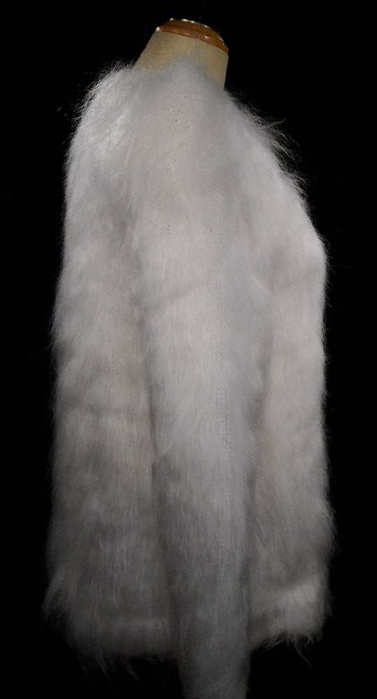 Women's Mohair Sweater Fuzzy Hand-Knit Pullover