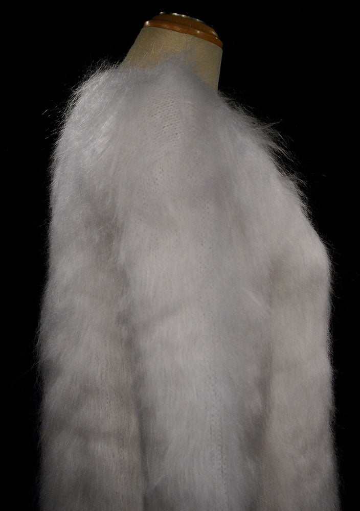 Women's Mohair Sweater Fuzzy Hand-Knit Pullover