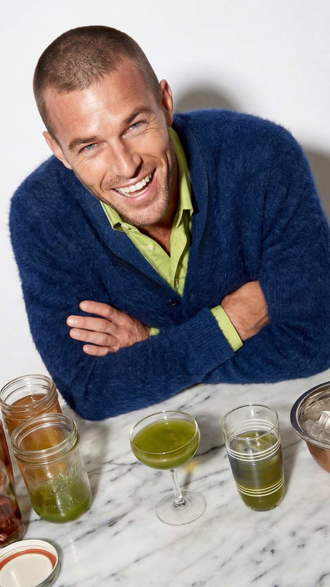 Men's solid-color Angora cardigan sweater with shawl collar and double-thickness knit for warmth and luxury