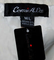Woman's white angora zipper-front sweater vest with slash pockets by Connie A. Lee