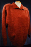 Grey Woman's Angora Polo-neck Sweater in small/medium size