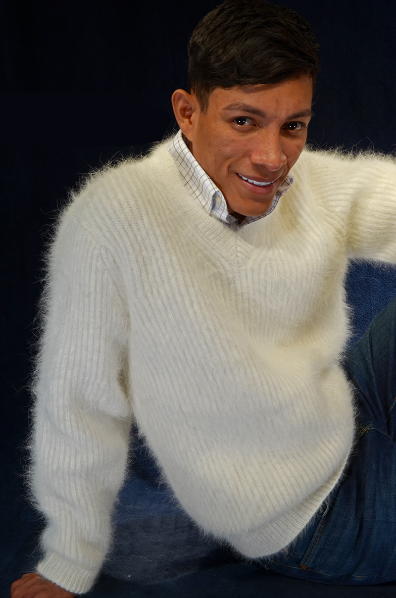 Men's Angora Sweater - Soft, Luxurious, Warm and Comfortable
