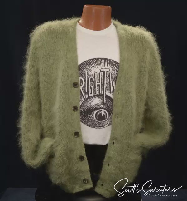 60s mohair cardigan カートコバーン 60s vintage mohair cardigan ヴィンテージ モヘア カーディガン